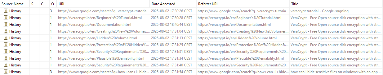 Web History
